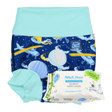 Babysvømming pakke - Bakteriedrepende badebleie og smarte innlegg.